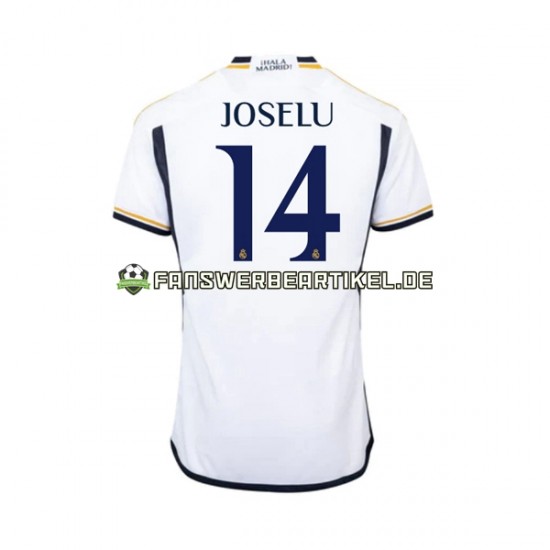 JOSELU 14 Trikot Real Madrid Herren Heimausrüstung 2023-2024 Kurzarm