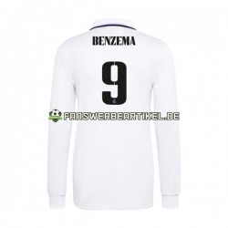 Karim Benzema 9 Trikot Real Madrid Herren Heimausrüstung 2022-2023 Langarm