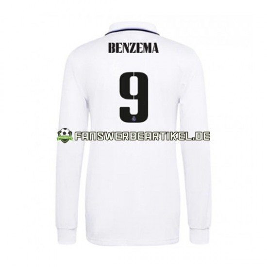 Karim Benzema 9 Trikot Real Madrid Herren Heimausrüstung 2022-2023 Langarm