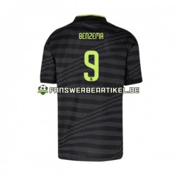 Karim Benzema 9 Trikot Real Madrid Herren Ausweich ausrüstung 2022-2023 Kurzarm