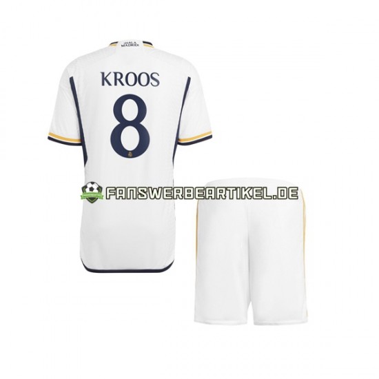 Kroos 8 Trikot Real Madrid Kinder Heimausrüstung 2023-2024 Kurzarm