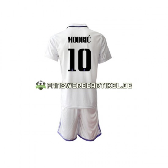 Luka Modric 10 Trikot Real Madrid Kinder Heimausrüstung 2022-2023 Kurzarm