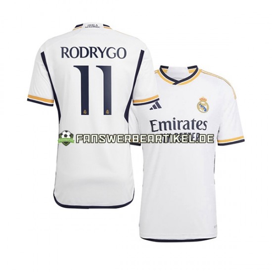 Rodrygo Goes 11 Trikot Real Madrid Herren Heimausrüstung 2023-2024 Kurzarm