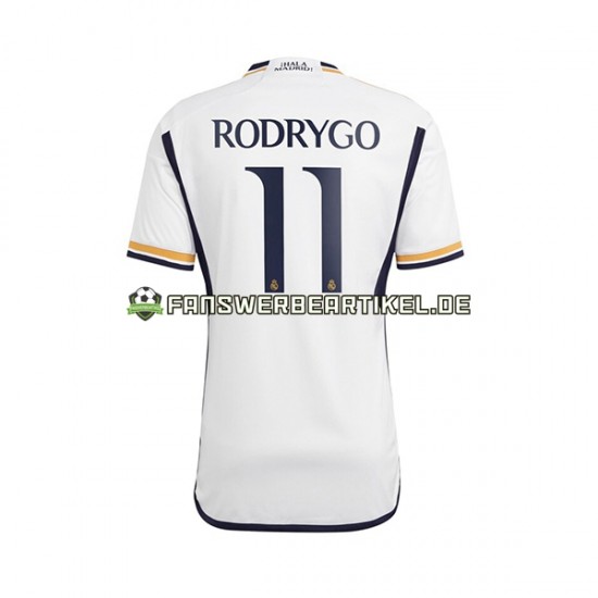 Rodrygo Goes 11 Trikot Real Madrid Herren Heimausrüstung 2023-2024 Kurzarm