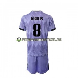 Toni Kroos 8 Trikot Real Madrid Kinder Auswärtsausrüstung 2022-2023 Kurzarm