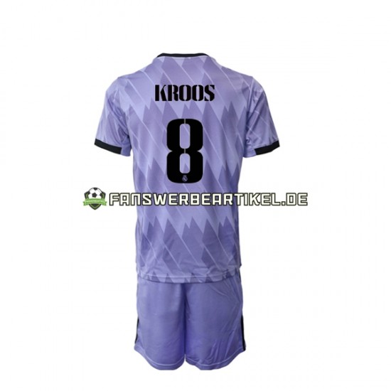 Toni Kroos 8 Trikot Real Madrid Kinder Auswärtsausrüstung 2022-2023 Kurzarm