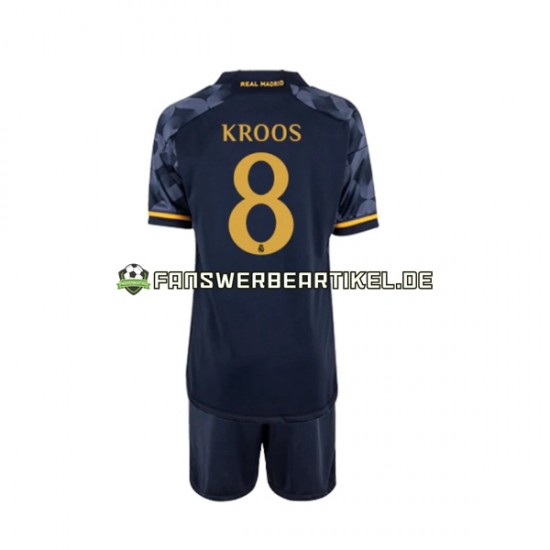 Toni Kroos 8 Trikot Real Madrid Kinder Auswärtsausrüstung 2023-2024 Kurzarm