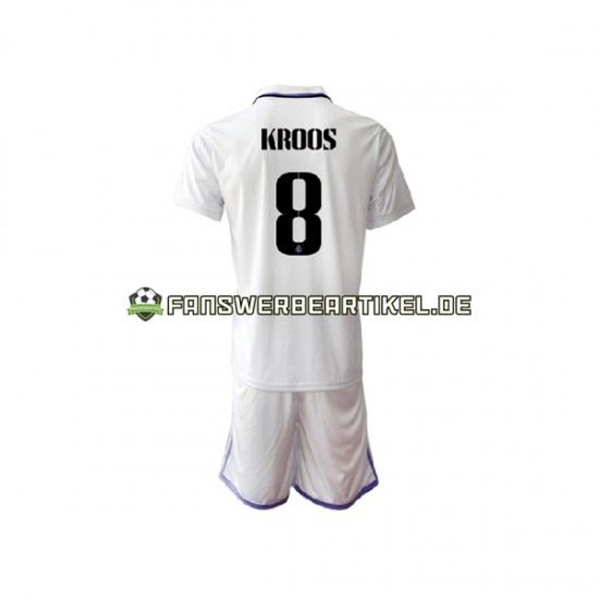 Toni Kroos 8 Trikot Real Madrid Kinder Heimausrüstung 2022-2023 Kurzarm