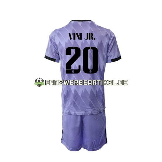 Vinicius Junior 20 Trikot Real Madrid Kinder Auswärtsausrüstung 2022-2023 Kurzarm