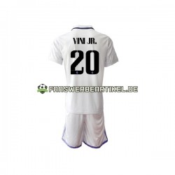Vinicius Junior 20 Trikot Real Madrid Kinder Heimausrüstung 2022-2023 Kurzarm