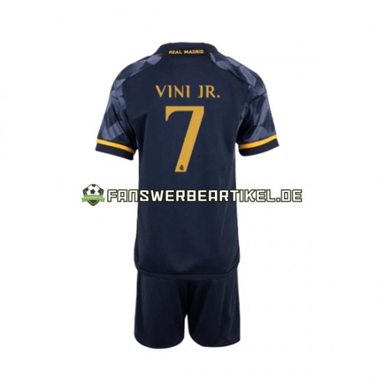 Vinicius Junior 7 Trikot Real Madrid Kinder Auswärtsausrüstung 2023-2024 Kurzarm