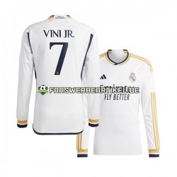 Vinicius Junior 7 Trikot Real Madrid Herren Heimausrüstung 2023-2024 Langarm