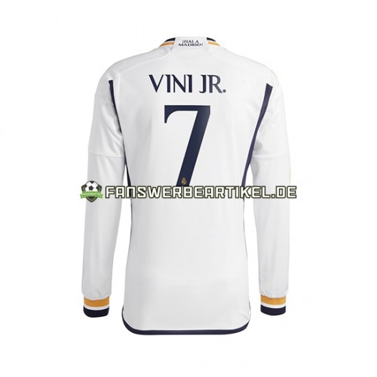 Vinicius Junior 7 Trikot Real Madrid Herren Heimausrüstung 2023-2024 Langarm