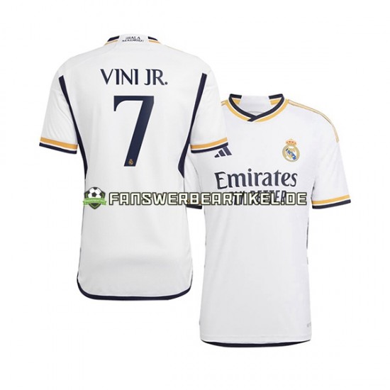 Vinicius Junior 7 Trikot Real Madrid Herren Heimausrüstung 2023-2024 Kurzarm