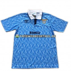 Retro 1991 Trikot Lazio Rom Herren Heimausrüstung Kurzarm