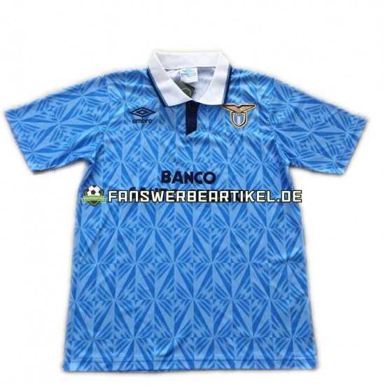 Retro 1991 Trikot Lazio Rom Herren Heimausrüstung Kurzarm