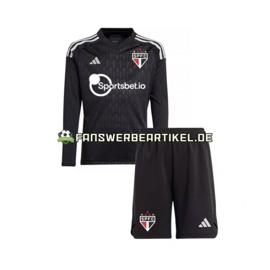 FC Torwart Trikot Sao Paulo Kinder Heimausrüstung 2023-2024 Langarm