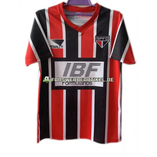 Retro 1991 Trikot Sao Paulo Herren Auswärtsausrüstung Kurzarm