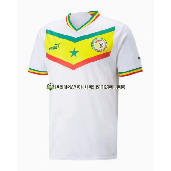 Trikot Senegal Herren Heimausrüstung WM 2022 Kurzarm