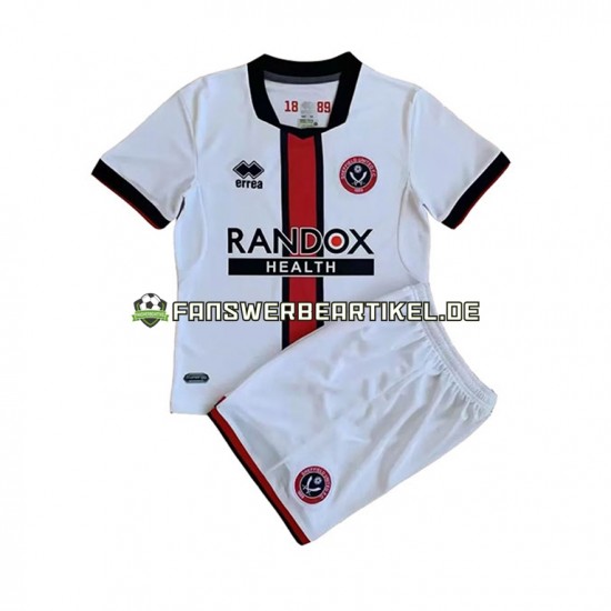 Trikot Sheffield United Kinder Auswärtsausrüstung 2022-2023 Kurzarm