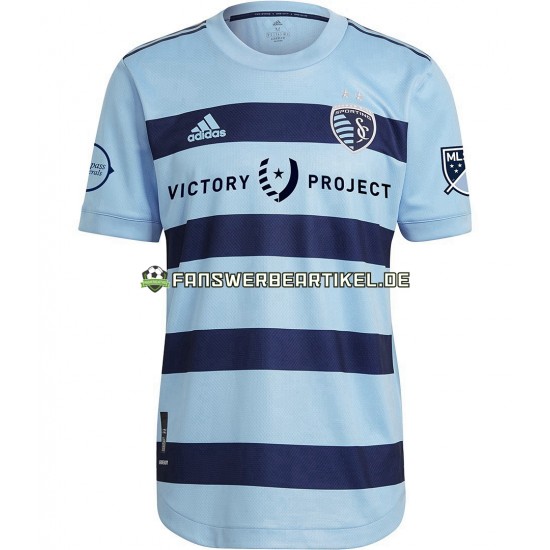 Trikot Sporting Kansas City Herren Heimausrüstung 2022 Kurzarm