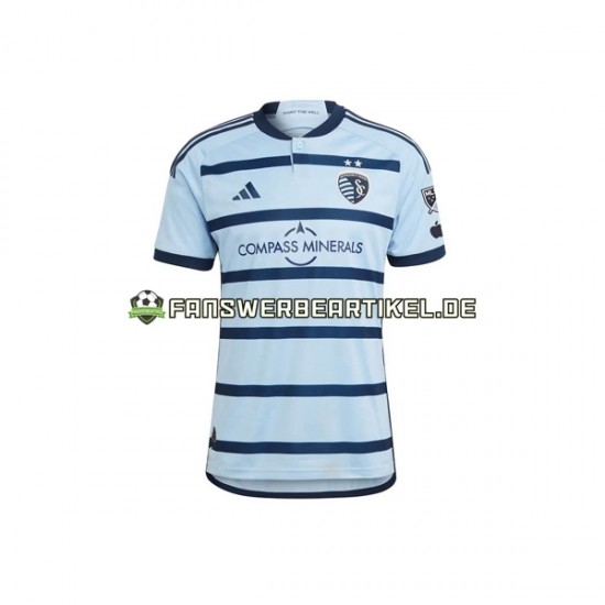 Trikot Sporting Kansas City Herren Heimausrüstung 2023-2024 Kurzarm