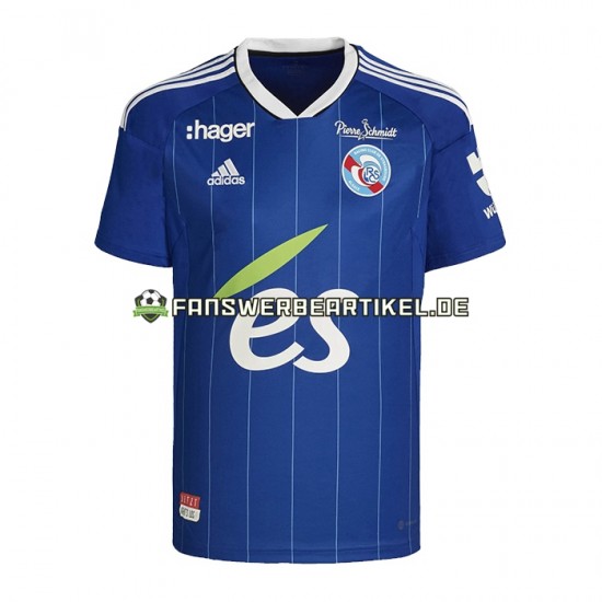 Trikot Strasbourg Herren Heimausrüstung 2022-2023 Kurzarm