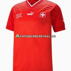 Trikot Schweiz Herren Heimausrüstung WM 2022 Kurzarm