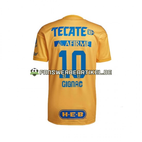 Andre-Pierre Gignac 10 Trikot UANL Tigres Herren Heimausrüstung 2022-2023 Kurzarm