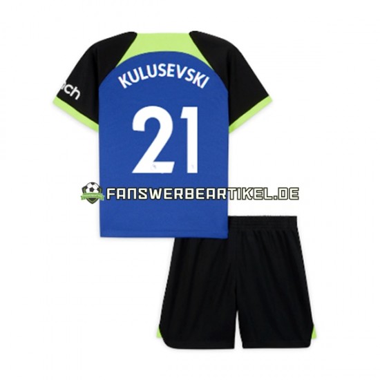 Dejan Kulusevski 21 Trikot Tottenham Hotspur Kinder Auswärtsausrüstung 2022-2023 Kurzarm