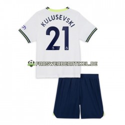 Dejan Kulusevski 21 Trikot Tottenham Hotspur Kinder Heimausrüstung 2022-2023 Kurzarm