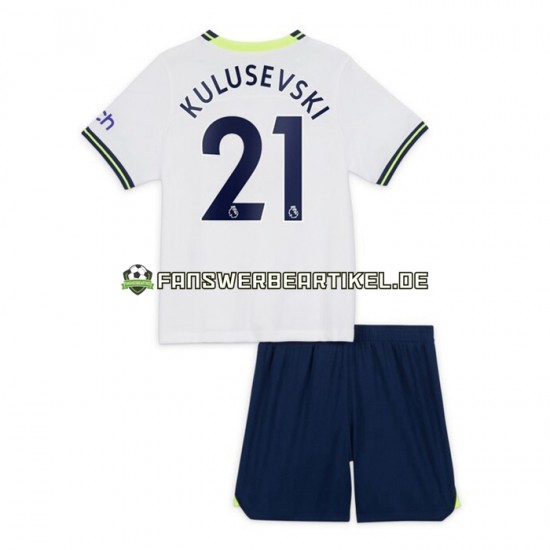 Dejan Kulusevski 21 Trikot Tottenham Hotspur Kinder Heimausrüstung 2022-2023 Kurzarm