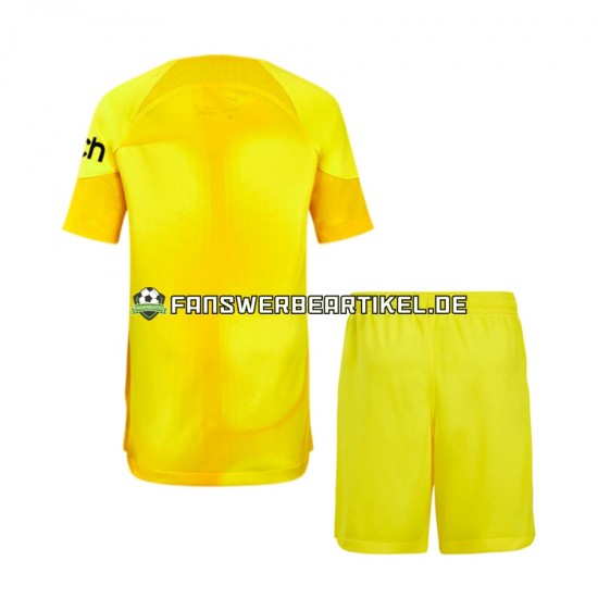 Torwart Trikot Tottenham Hotspur Kinder Heimausrüstung 2022-2023 Kurzarm