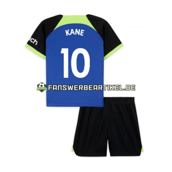 Harry Kane 10 Trikot Tottenham Hotspur Kinder Auswärtsausrüstung 2022-2023 Kurzarm