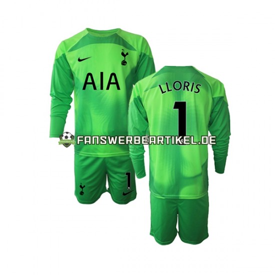 Hugo Lloris 1 Torwart Trikot Tottenham Hotspur Kinder Auswärtsausrüstung 2022-2023 Langarm