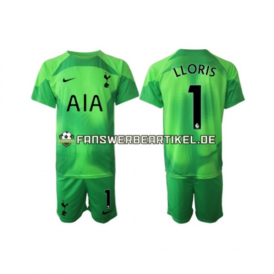 Hugo Lloris 1 Torwart Trikot Tottenham Hotspur Kinder Auswärtsausrüstung 2022-2023 Kurzarm