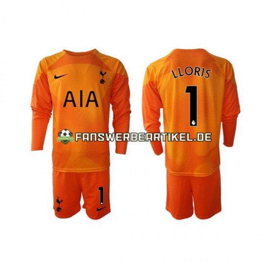 Hugo Lloris 1 Torwart Trikot Tottenham Hotspur Kinder Ausweich ausrüstung 2022-2023 Langarm