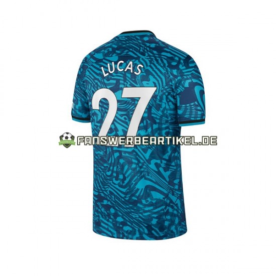 Lucas 27 Trikot Tottenham Hotspur Herren Ausweich ausrüstung 2022-2023 Kurzarm