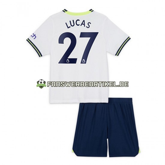 Lucas Moura 27 Trikot Tottenham Hotspur Kinder Heimausrüstung 2022-2023 Kurzarm