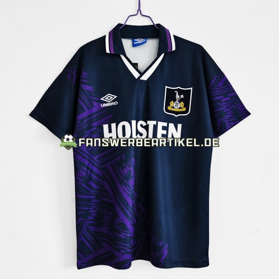 Retro -1995 Trikot Tottenham Hotspur Herren Auswärtsausrüstung 1994 Kurzarm