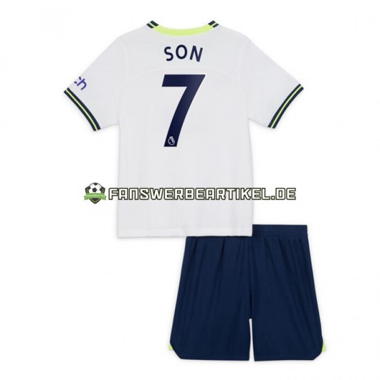 Son Heung-min 7 Trikot Tottenham Hotspur Kinder Heimausrüstung 2022-2023 Kurzarm