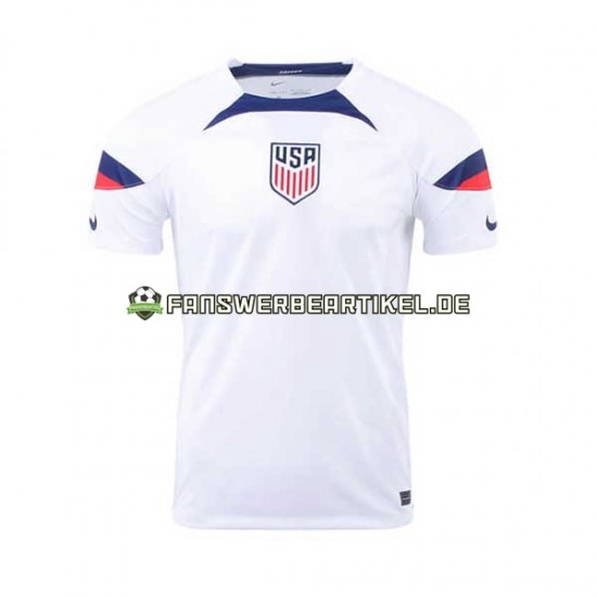 Trikot USA Herren Heimausrüstung WM 2022 Kurzarm