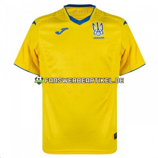 2020-2021 Trikot Ukraine Herren Heimausrüstung Kurzarm