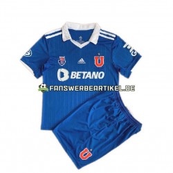 Trikot Universidad de Chile Kinder Heimausrüstung 2022 Kurzarm