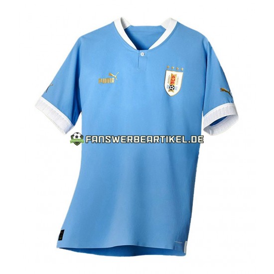 Trikot Uruguay Herren Heimausrüstung WM 2022 Kurzarm