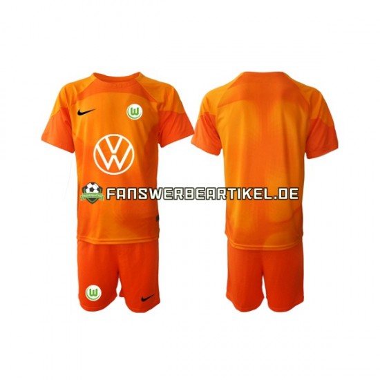 Torwart Trikot VfL Wolfsburg Kinder Ausweich ausrüstung 2022-2023 Kurzarm