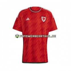 Trikot Wales Herren Heimausrüstung WM 2022 Kurzarm