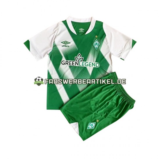 Trikot Werder Bremen Kinder Heimausrüstung 2022-2023 Kurzarm