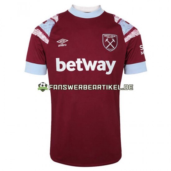 Trikot West Ham United Herren Heimausrüstung 2022-2023 Kurzarm