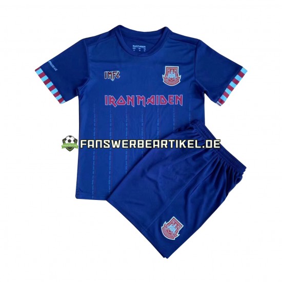 Iron Maiden Trikot West Ham United Kinder Auswärtsausrüstung Kurzarm